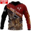 Maxcorners Customized Name Deer Hunting 9 3D Design All Over Printed