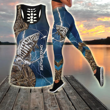 Maxcorners Bass Fishing Tattoo Blue Camo
