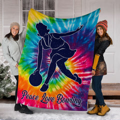 Maxcorners Bowling Art Hippie Blanket