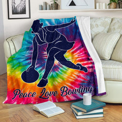 Maxcorners Bowling Art Hippie Blanket