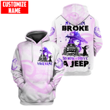 Maxcorners Custom Name Broke A Jeep Shirt