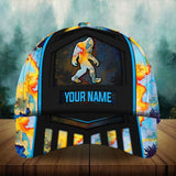Max Corners Bigfoot Camping Epic Pattern Art Custom 3D Cap