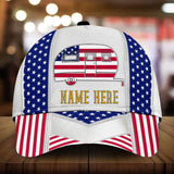 Max Corners Camping Car Leather Pattern Custom 3D Cap