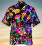 Maxcorner Fish Rainbow Lovely Style Hawaiian Shirt