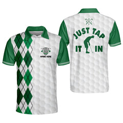 Maxcorners Golf Premium Just Tap It In Crazy Personalized Name All Over Printed Shirt