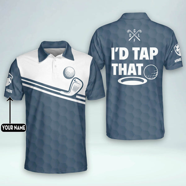 Maxcorners Golf Premium I'D That Tap Personalized Name All Over Printed Shirt