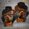 Maxcorners Personalized Fire Horse Collection All Over Printed Shirt