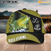 Maxcorners Personalized Bass In The Ocean Fishing Cap