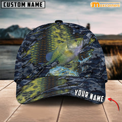 Maxcorners Personalized Steel Bass Fishing Cap