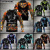 Maxcorners Personalized Deer Hunting Hoodie Cyan