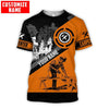 Maxcorners Personalized Name Orange Carpenter 3D All Over Printed HU120