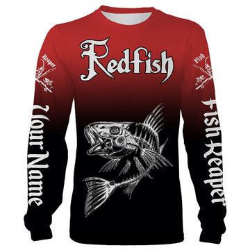 Maxcorners Redfish Puppy Drum Fishing Custom Name Shirts
