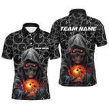 Max Corner Halloween Bowling Outfits Skull Bowling Jerseys Custom Name And Team Shirt
