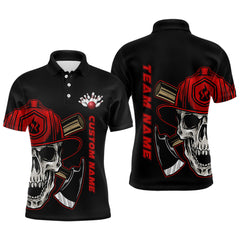 Max Corner Firefighter Skull Bowling jerseys Custom Name And Team Shirt