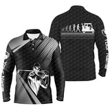 Maxcorners Golf Black Evolution Customized Name All Over Printed Shirt