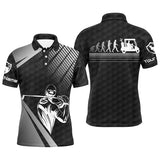Maxcorners Golf Black Evolution Customized Name All Over Printed Shirt