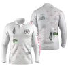 Max Corner White Mens golf polos shirts custom golf clubs pattern golf shirt