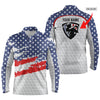 Max Corner American flag men golf polo shirts custom name and logo, personalized team golf Polo shirt