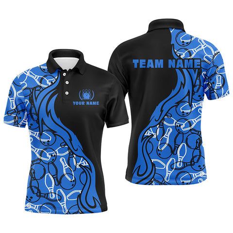 Max Corner Black and blue Smoke Flame Pattern Custom Name And Team Shirt