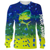 Maxcorners Mahi Mahi Fishing Customized Name 3D All Over printed Shirts