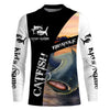 Maxcorners Customize Name All Over Printed 3D Shirt Catfish Fishing Fishaholic