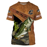 Largemouth Bass Fishing Customize Name Unisex Fishing Shirt
