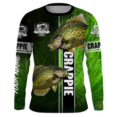 Maxcorners Crappie fishing Green 3D Shirt Custom name