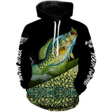 Max Corners Crappie freshwater fishing green scales Custom name Hoodie
