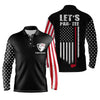 Max Corner American flag golf polo shirt for men custom Let's par tee patriotic mens golf shirts