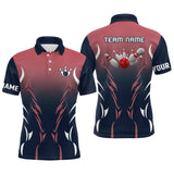 Max Corner Navy and red retro  Bowling Jerseys Custom Name And Team Shirt