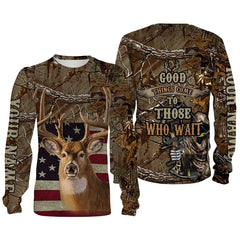 Max Corner Deer hunting American Flag camo Custom Name All over print Shirt Gift For Hunter