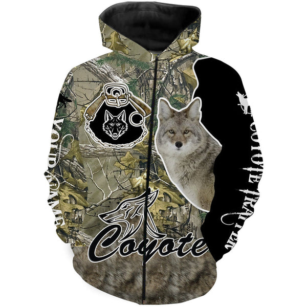 Maxcorners Coyote Trapping Custom Name All Over Printed Shirts
