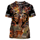 Maxcorners Personalized Whitetail Deer Hunting Wildfire Camouflage 3D All Over Print