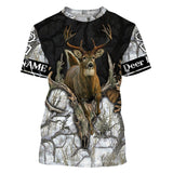 Maxcorners Whitetail Deer Hunting Big Game Snow Camo Winter Deer Hunting Custom Name