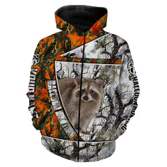 Maxcorners Raccoon Hunting Custom Name All Over Printed Shirt