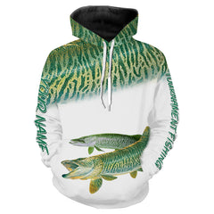 Maxcorners Musky Tournament Fishing Customize Name 3D Shirts