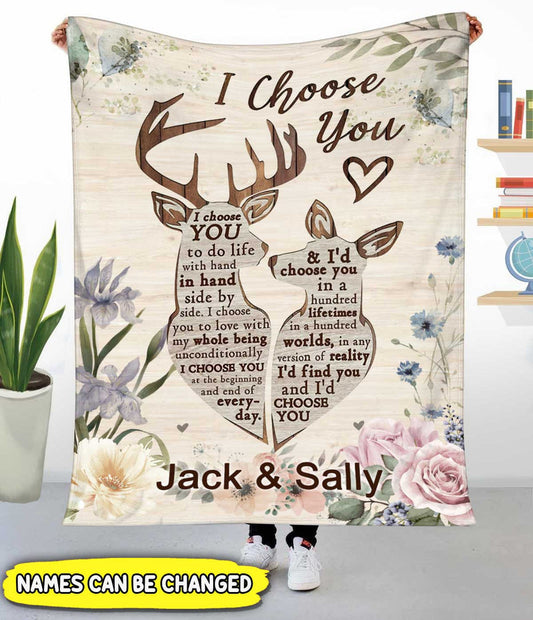 Maxcorners Deer I CHOOSE YOU - Blanket