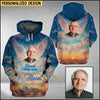 Maxcorners Custom Photo Memorial A Big Piece Of My Heart Lives In Heaven Shirt