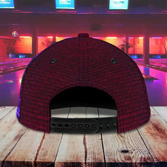 Maxcorners Colorful Bowling Classic Personalized Name 3D Cap