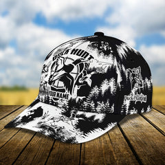Maxcorners Custom Name Duck Hunt Black And White Pattern Hat