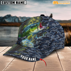 Maxcorners Personalized Steel Bass Fishing Cap