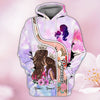 Maxcorners Mother's Day The Love Between A Mother And Daughter Is Forever Personalized Name 3D Over Printed Hoodie