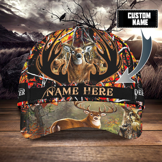 Maxcorners Personalized Deer Hunter Camo Classic Cap hm41