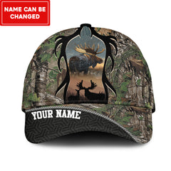 Maxcorners Moose Hunting Multicolor Personalized Cap