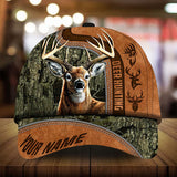 Maxcorners Premium Florapunk Black Camo Deer Hunting Personalized Hats 3D