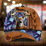 Maxcorners Premium Florapunk Black Camo Deer Hunting Personalized Hats 3D