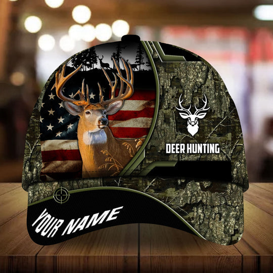 Maxcorners The Best Baer Deer Hunting Personalized Hats 3D