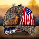 Maxcorners Premium Florapunk Flag Deer Hunting Personalized Hats 3D