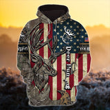 Maxcorners Premium Florapunk S20 Deer Hunting Hoodies 3D