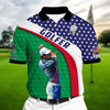Max Corners Greatest Golf Player Multicolor Personalized 3D Golf Polo Shirt